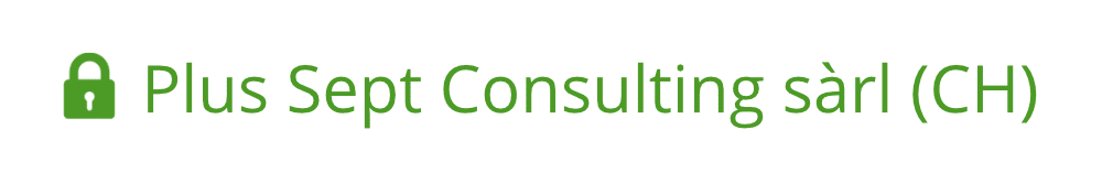 Le site de Plus Sept Consulting sàrl est sécurisé avec un certificat EV SSL que vous constatez par la barre verte dans votre navigateur.